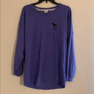 VICTORIA SECRET PURPLE/CHEETAH LONG SLEEVE SHIRT